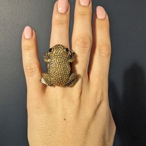 Frog Brass Ring